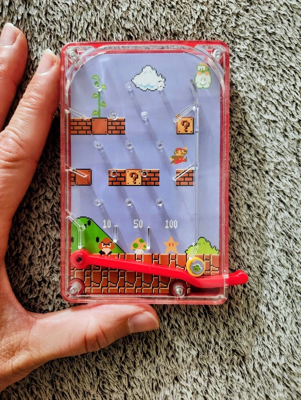 2018 McDonald's Super Mario Koopa Shell Pinball Game Happy Meal Toy Nintendo